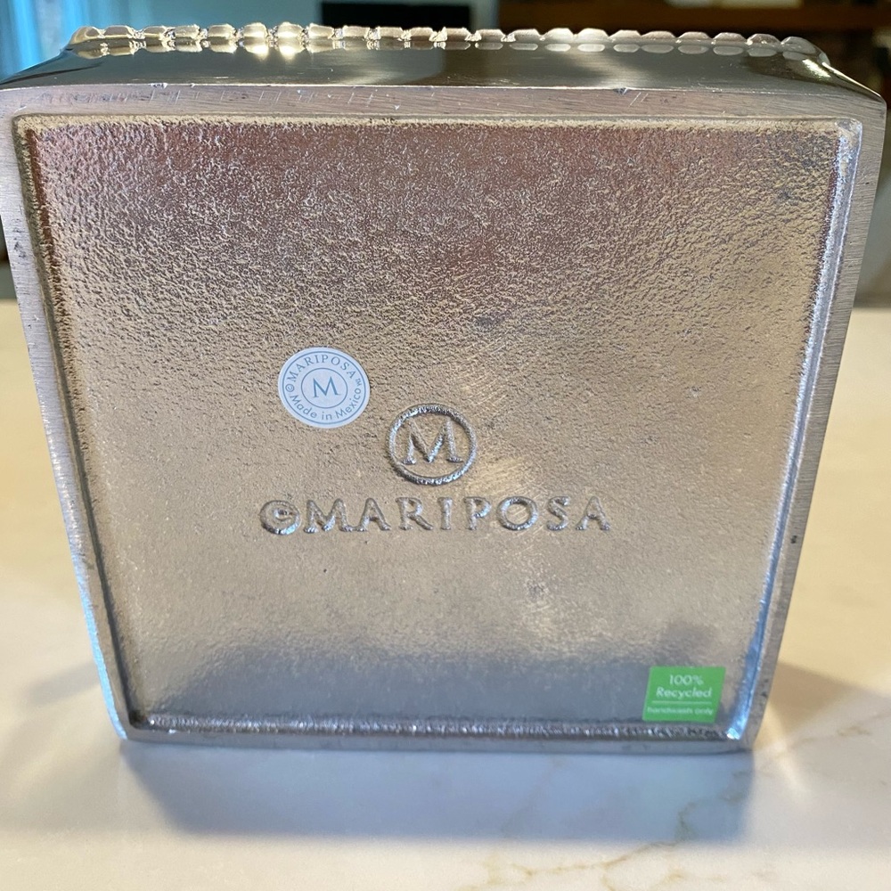 Mariposa (w label) Beaded Cocktail Napkin Tray & 20 sealed floral IHR napkins - Picture 2 of 8